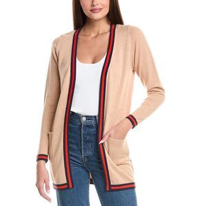 Wispr Womens Alessandria Silk-Blend Cardigan, Brown